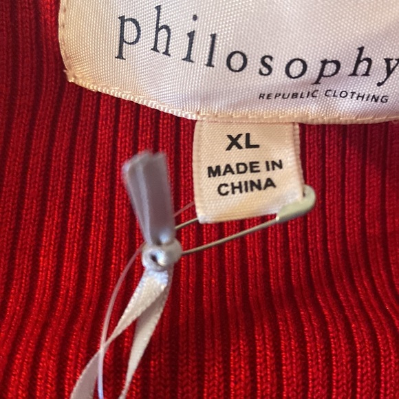 💎NWT Philosophy Red Sweater💎 - Picture 6 of 6